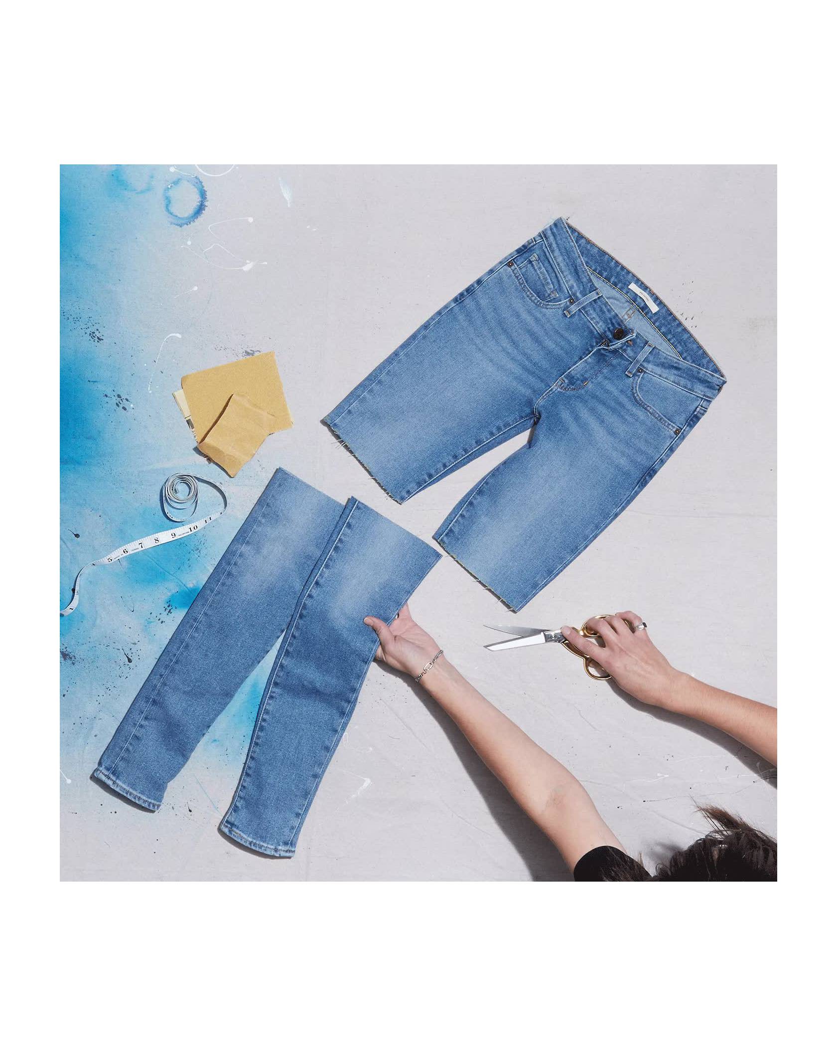 DIY Shorts - Make Perfect Cut Off Jean Shorts
