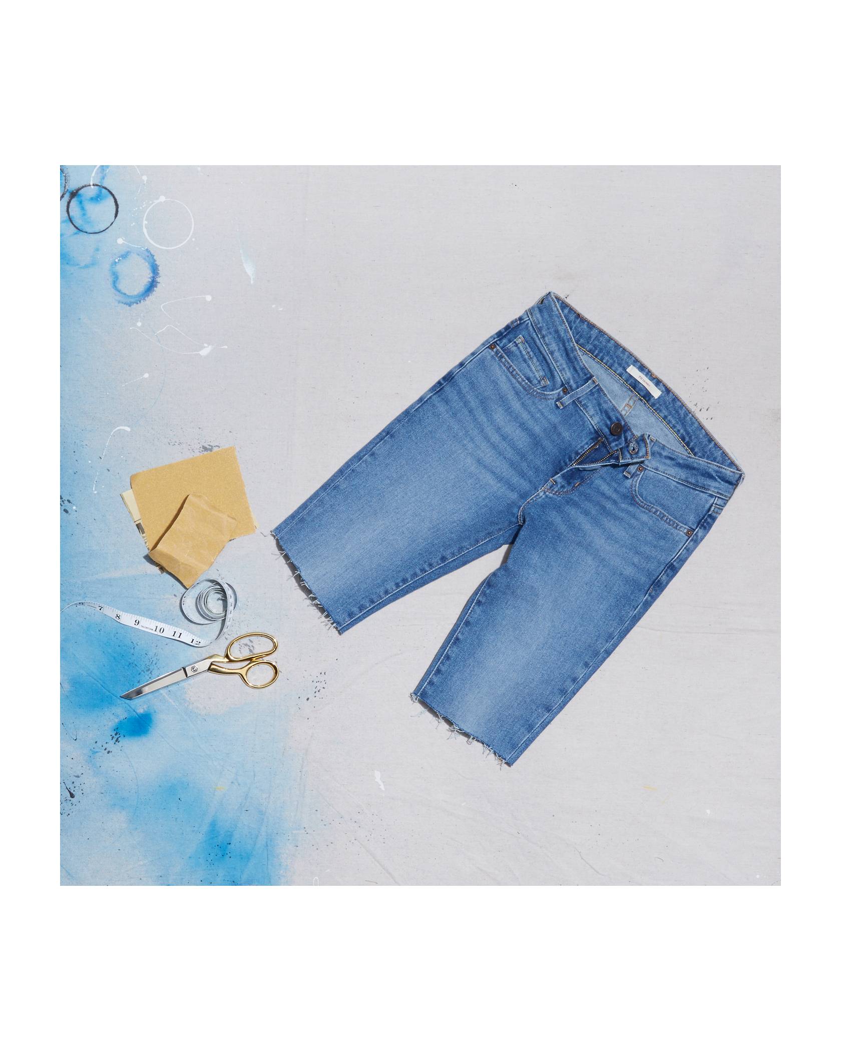 DIY Shorts - Make Perfect Cut Off Jean Shorts