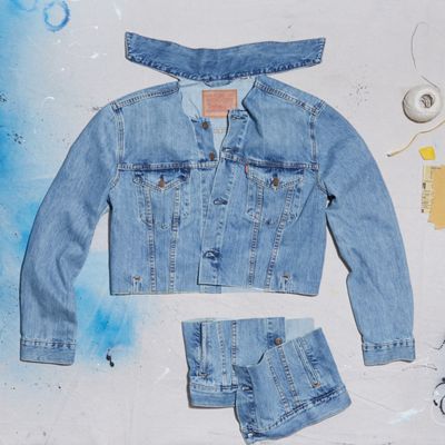 denim jacket diy cut up