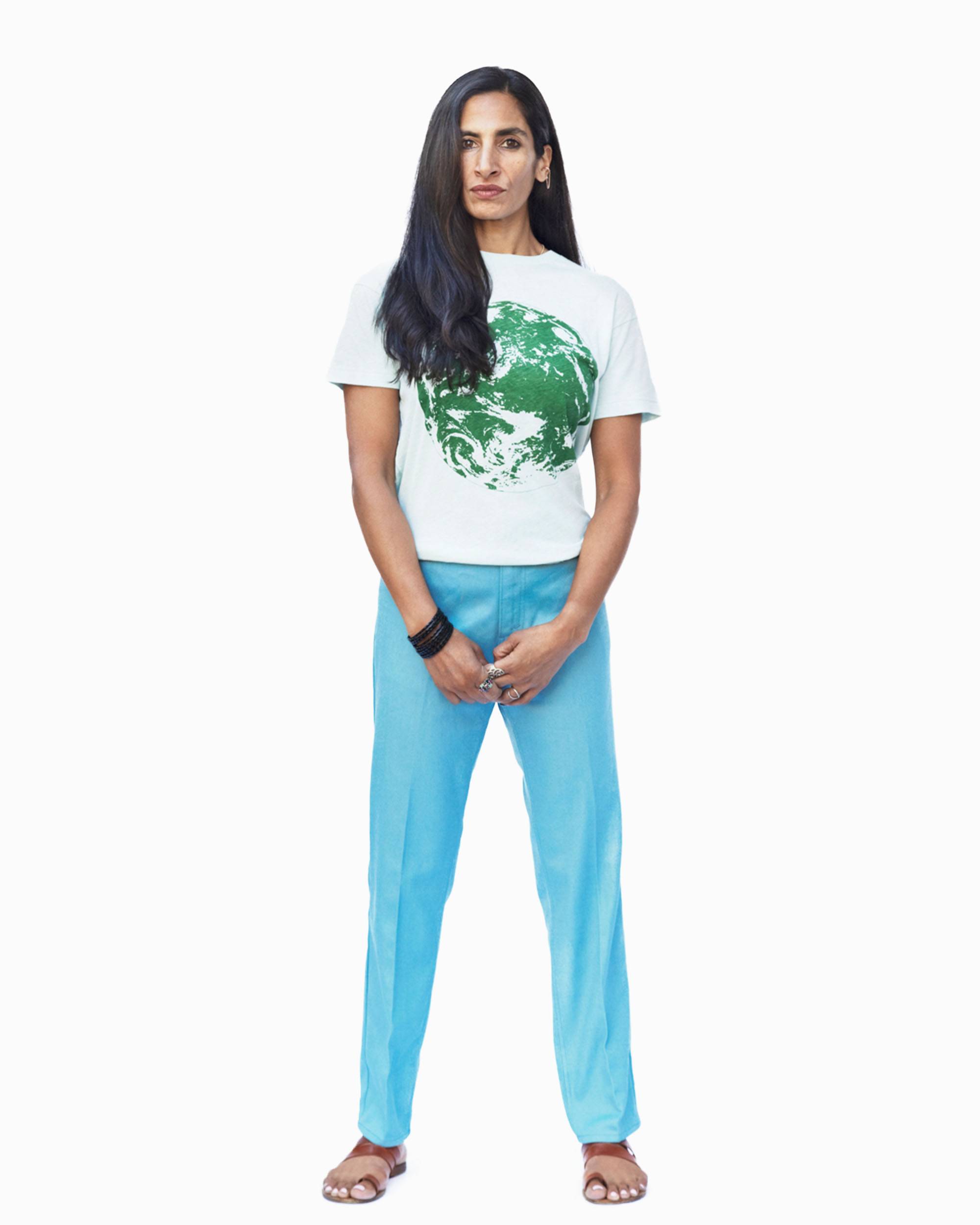 Image of woman wearing shirt and pants