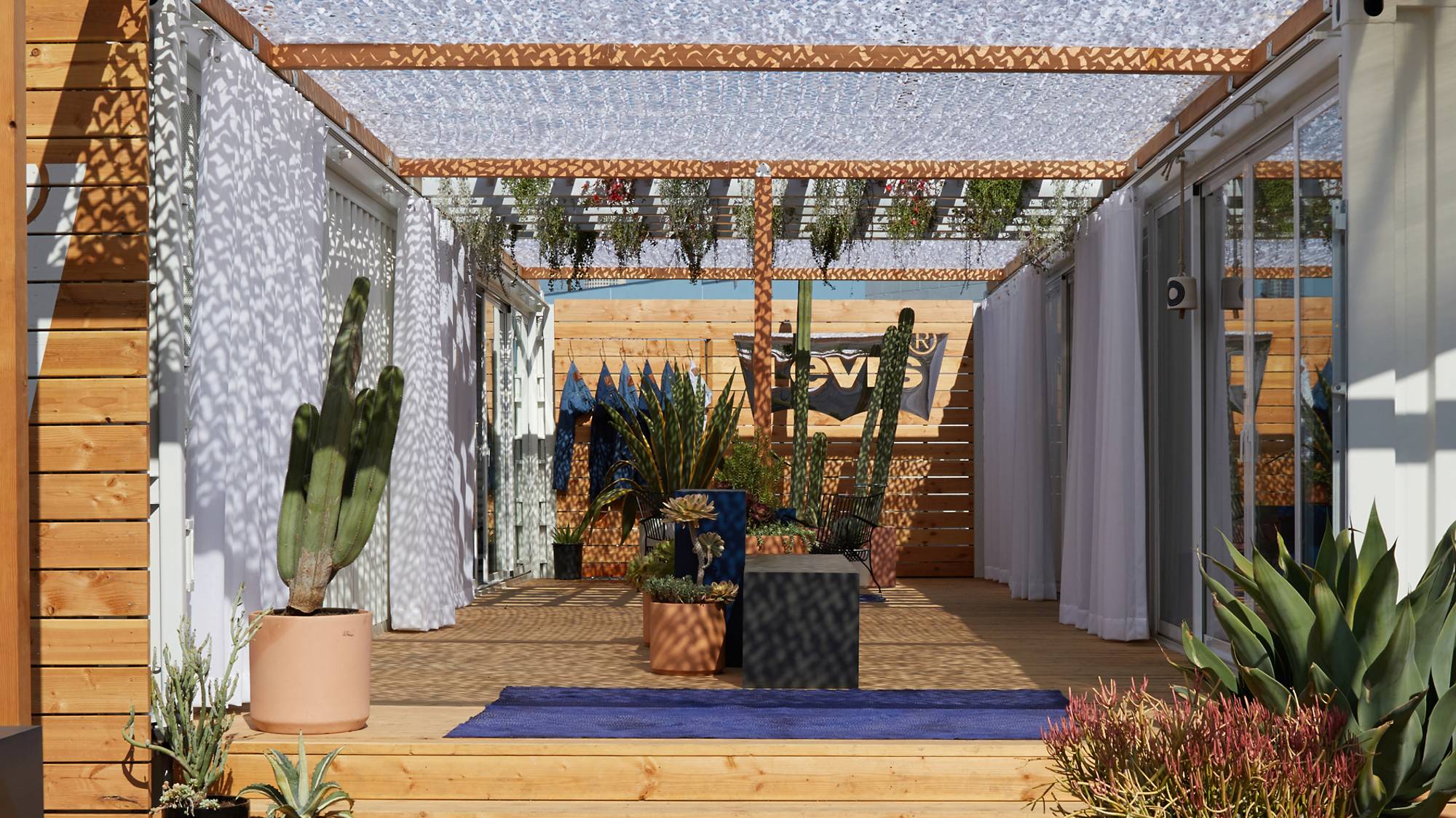 Levi's customization studio.