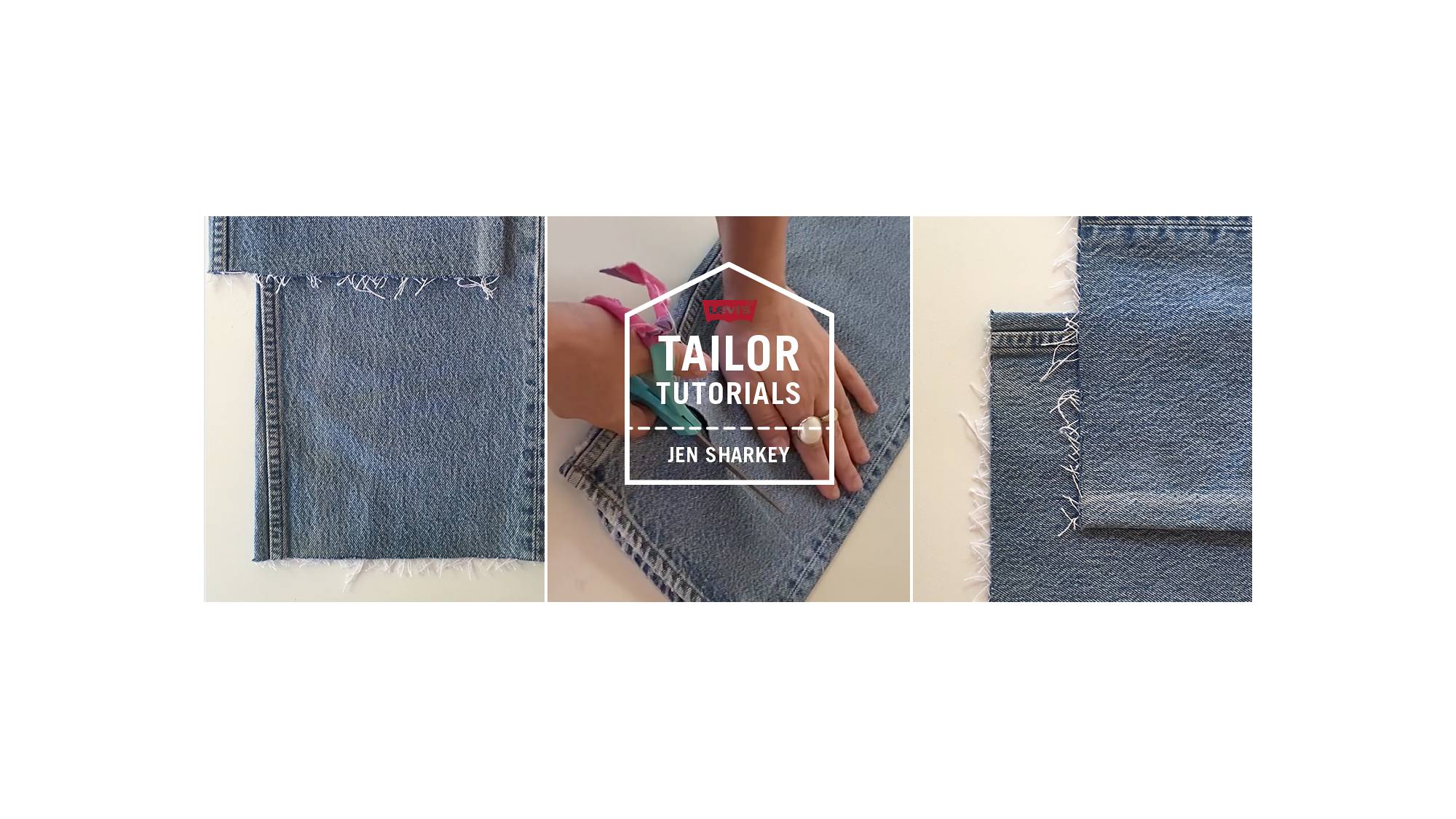 Two It Yourself: How to hem jeans with original hem without cutting