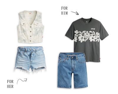 Flat lay outfit styling for a picnic