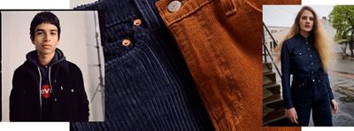 Trucker Jacket and corduroy pants