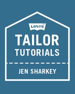 REPAIR HOLE IN DENIM WITH NEEDLE AND THREAD