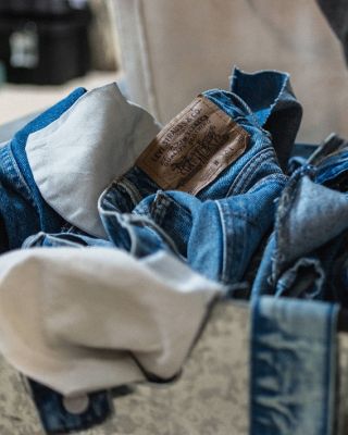 Image of denim in a pile.