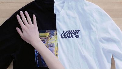 hybrid shirt laydown with hand