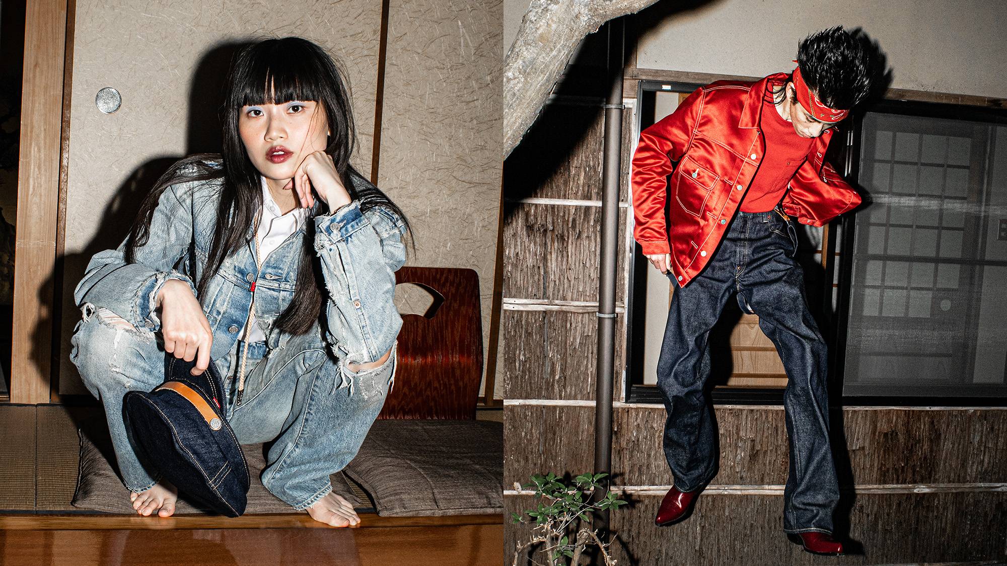 For @kenzo's latest collaboration with @levis, Japanese streetwear