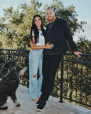 Image of George and Claire Kittle in Levi's.