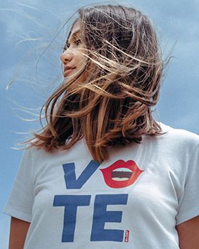 hair blowing in wind