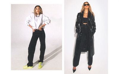 Hailey in black different outfits