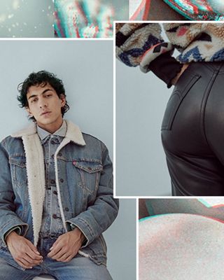 group of people in winter outfits