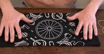 black bandana laydown