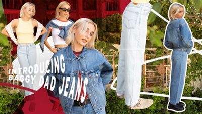 Emma Chamberlain styling baggy dad jeans