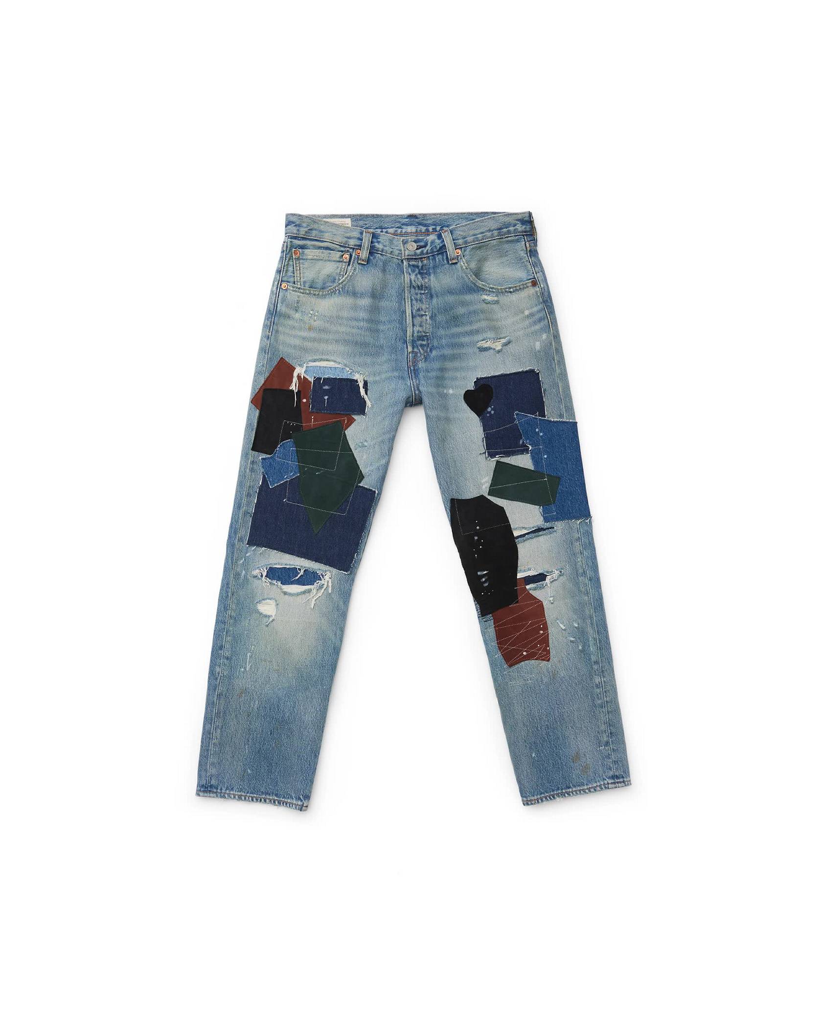 GIF of different 501 jeans from over the years.