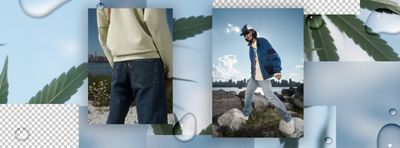 Models wearing 551z Authentic Straight jeans