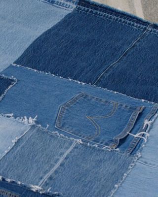 Make a Blanket from Your Old Denim Off The Cuff
