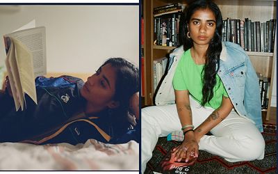 Portraits of Fariha Róisín in her room.