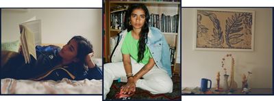 Portraits of Fariha Róisín in her room.