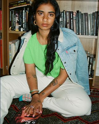 Portraits of Fariha Róisín in her room.