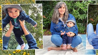 Levi’s® Creative Post-Producer Silvia Llopis and her newborn baby Nico