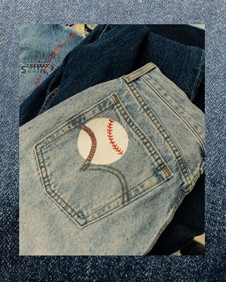 close up custom jeans