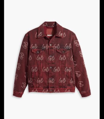 Nigel Sylvester App Exclusive print pattern showcased on a jean jacket and jeans