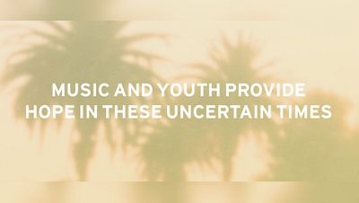 Palm trees header with covid 19 updates.