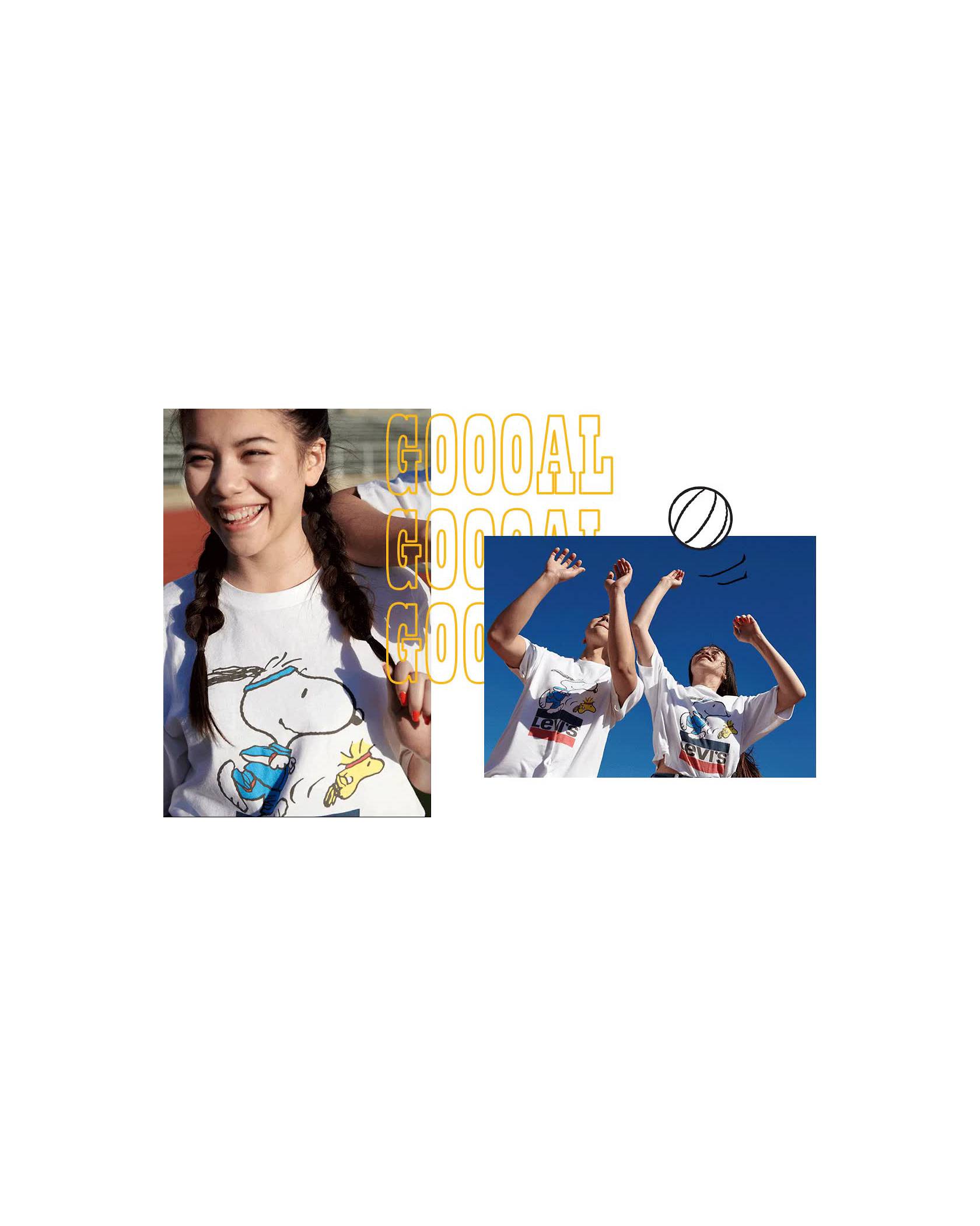 girl wearing snoopy tee shirt and playing volley ball