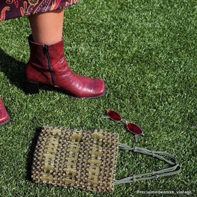 Photo of accessories against a grass backdrop.