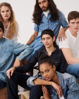 Several people sitting together