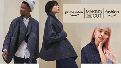 Three models featured in the Levi's® Upside-Downable Trucker Jacket, designed to be worn in two different ways.