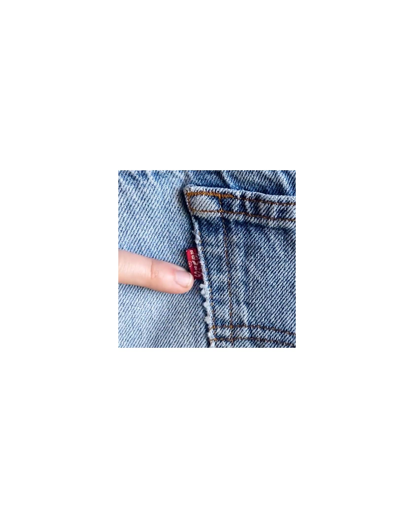 The red tab on the back of Levi's jeans