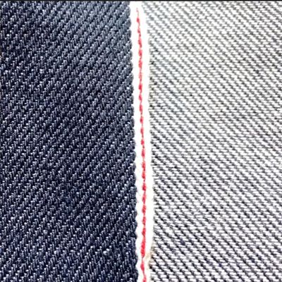 A square of denim with a seam