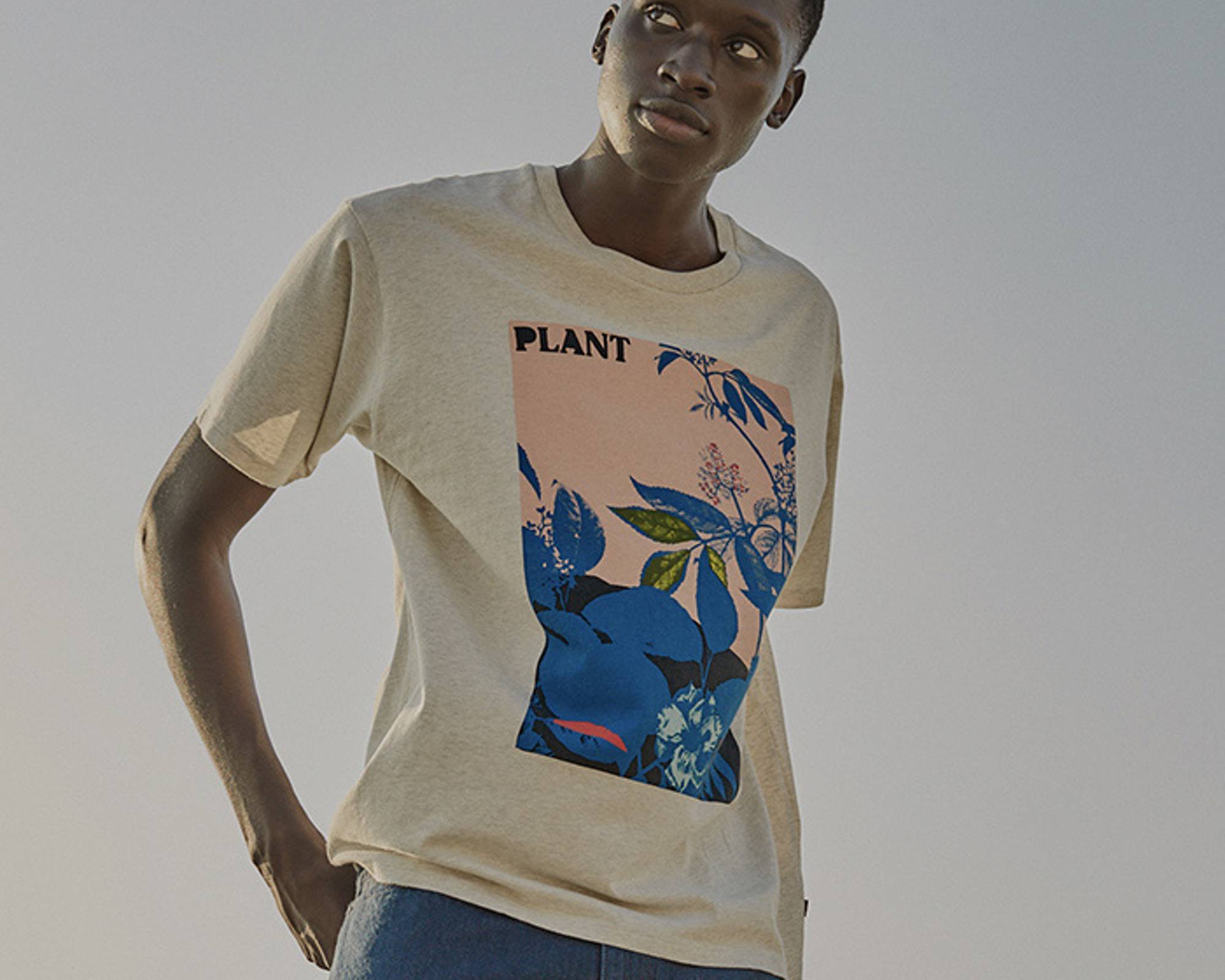 A man wearing a Levi's wellthread shirt