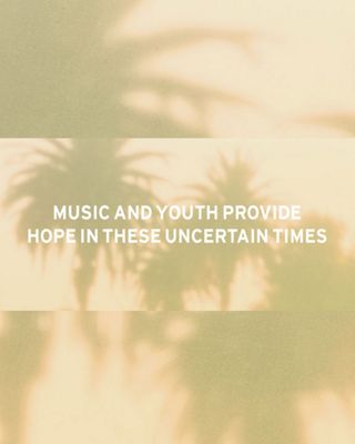 Palm trees header with covid 19 updates.