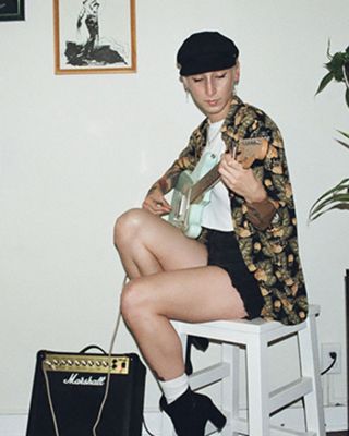 Collage of Megan Green's outfits.