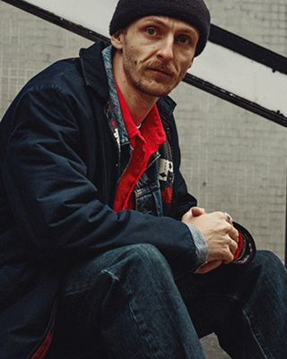 GIFs of Levi's employees wearing denim.