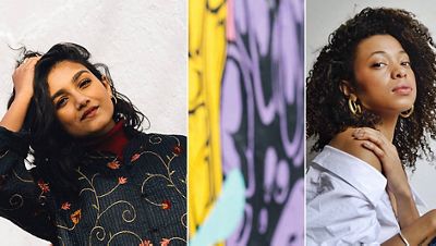 Side by side portraits of Tahia Islam and Eryn Danielle.