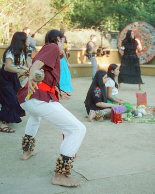 Xiuhtezcatl dancing for his ancestors