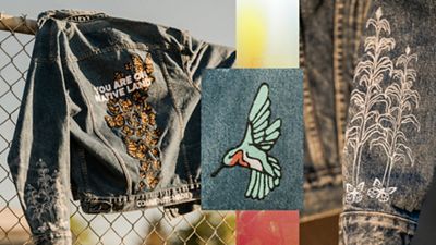 Xiuhtezcatl jean jacket details