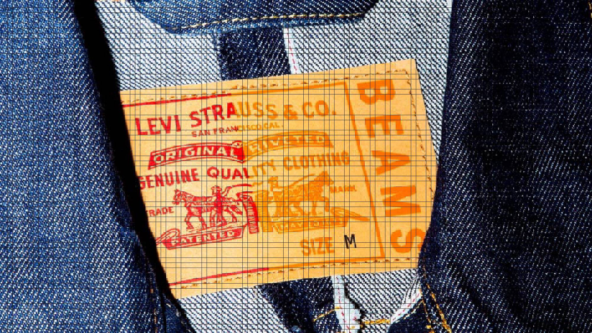 Blog Header with Levi's tag.