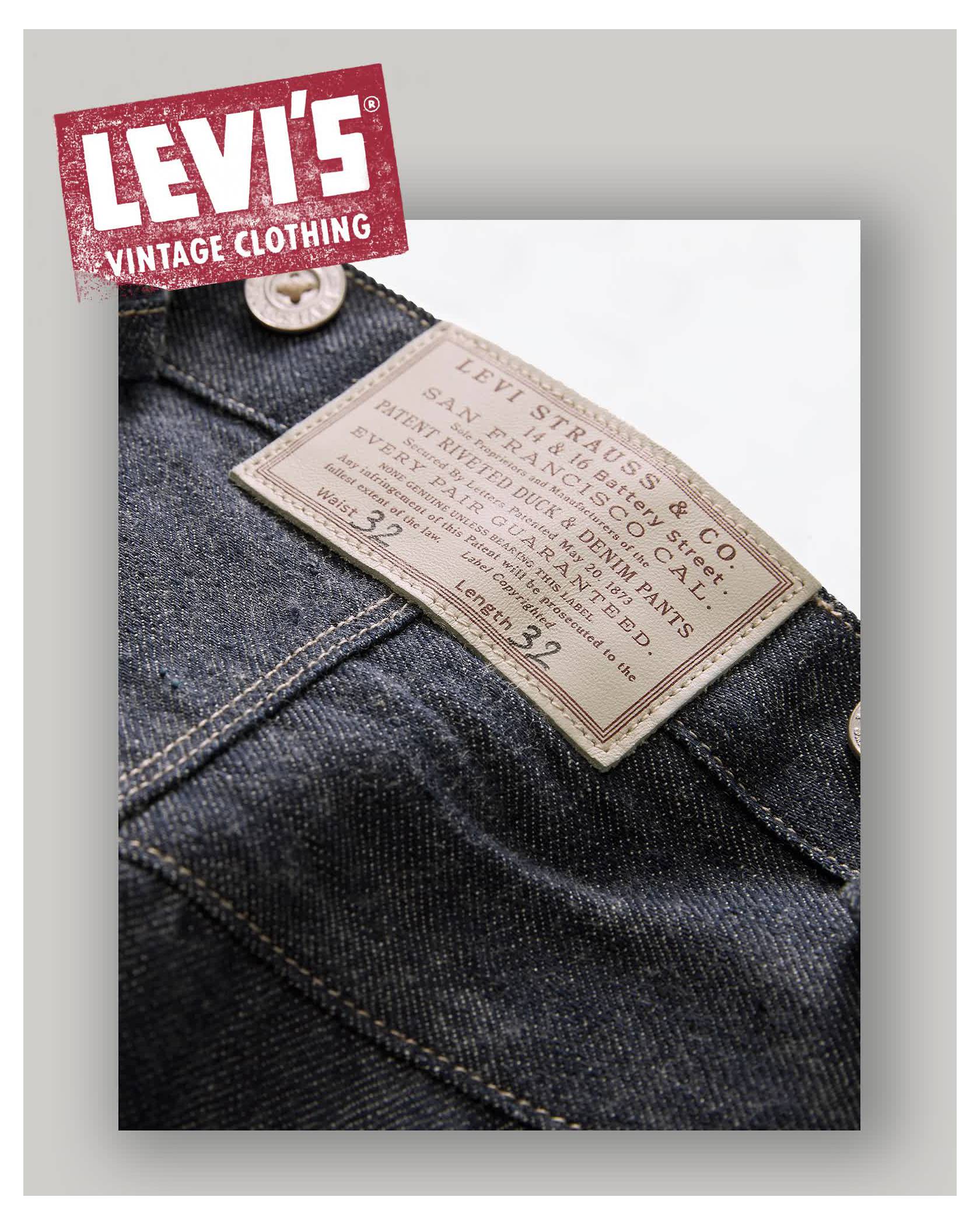 Closeup image of Levi's Vintage Collection jeans