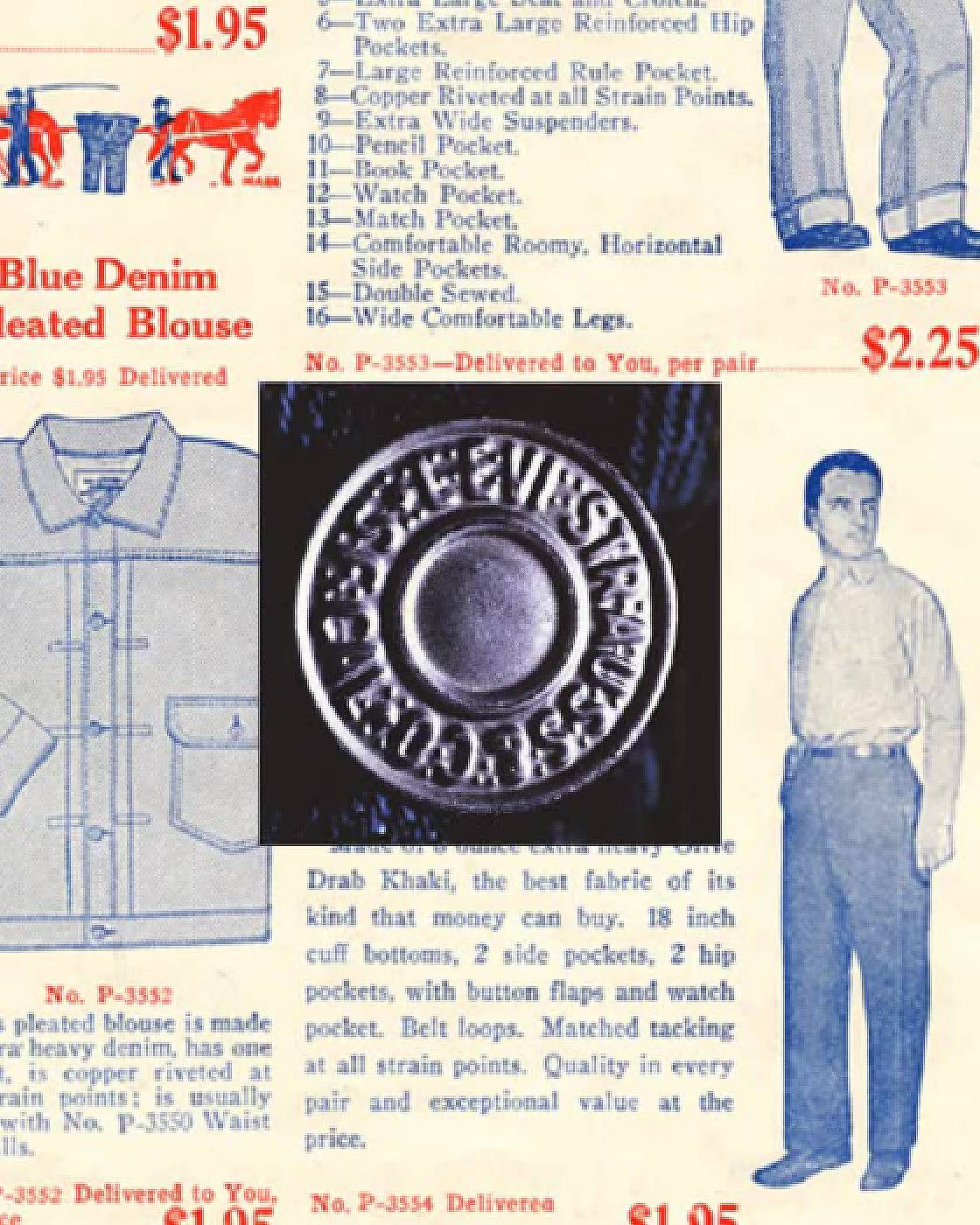 A old Levi's ad in a magazine
