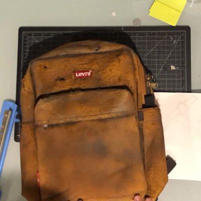 sketching on backpack gif