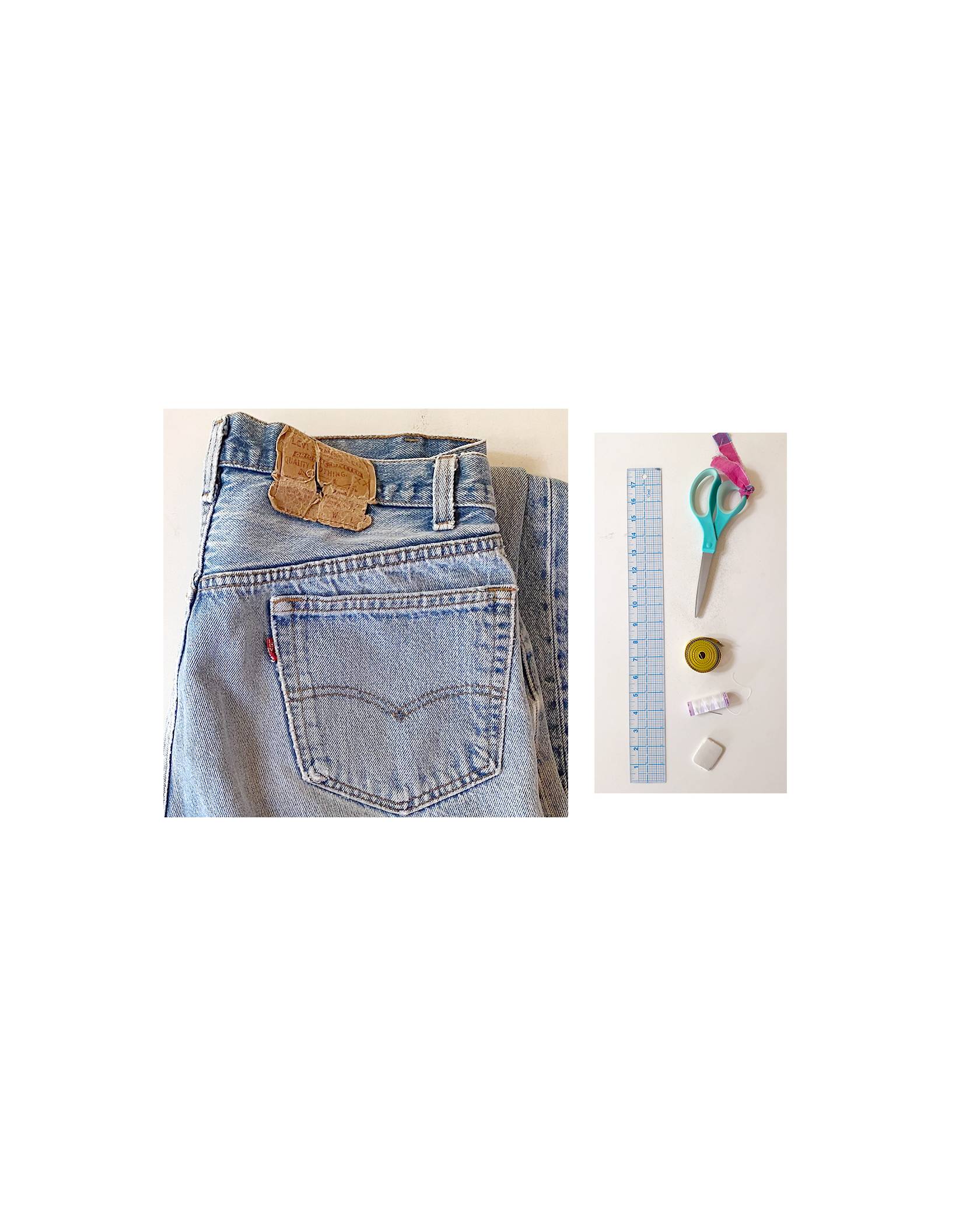 The Easiest Way to Cut Your Jean Hems • BrightonTheDay