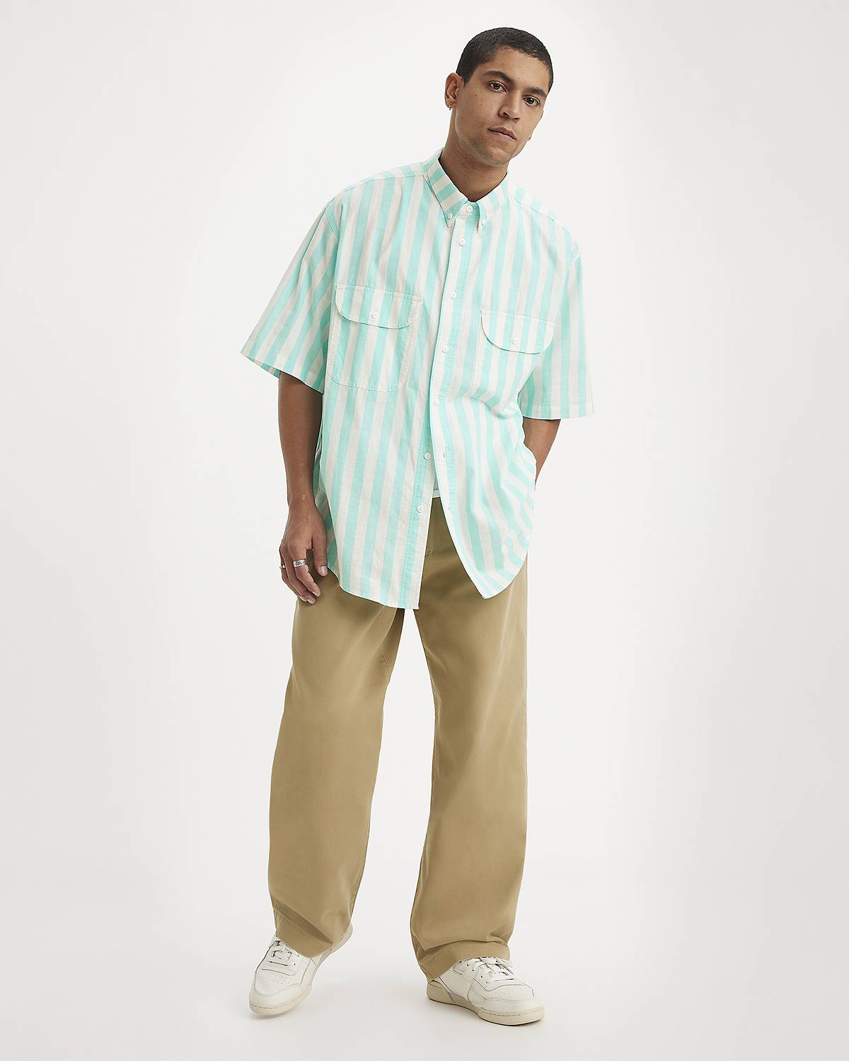 Men's Relaxed Green Pants