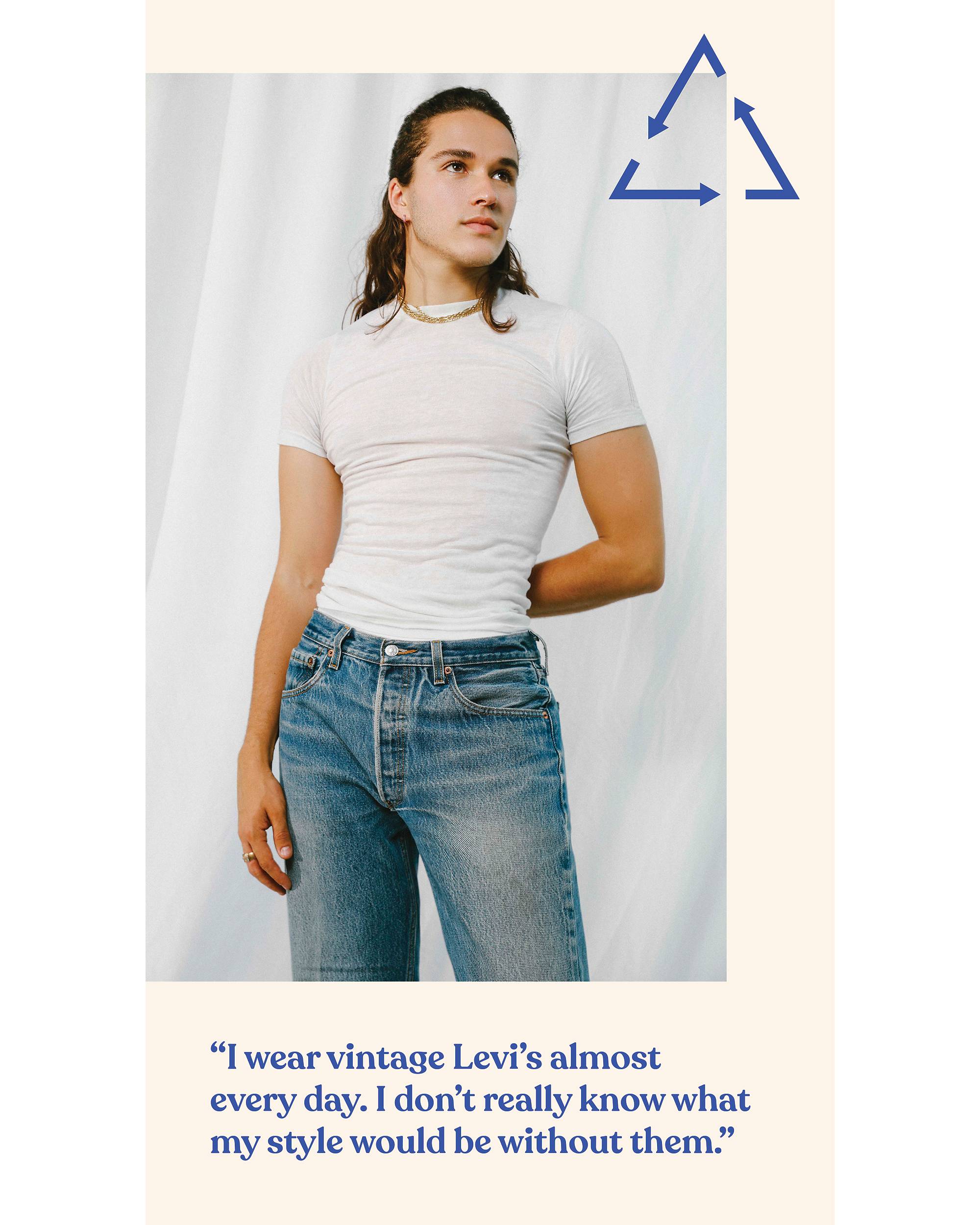 Jared Ellner, I wear vintage levi's almost every day.