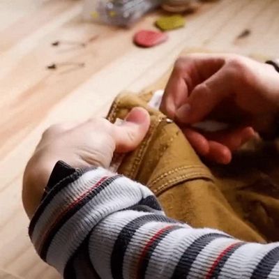 seam ripper undoing stitches jeans gif
